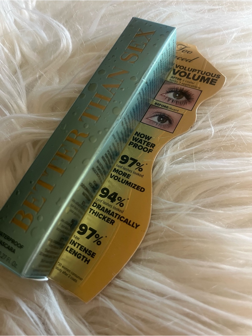 Too Faced Better Than Sex Waterproof Mascara - NIB